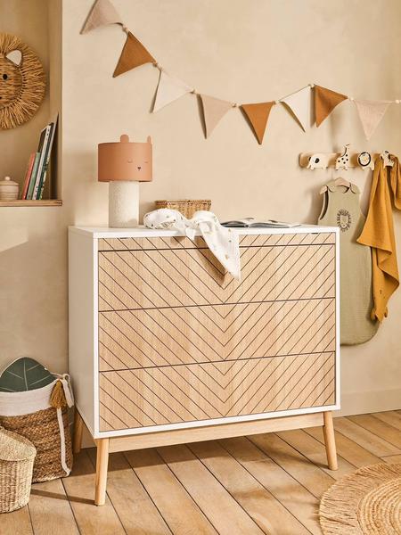 Vertbaudet - Commode 3 tiroirs LIGNE CHEVRONS bois