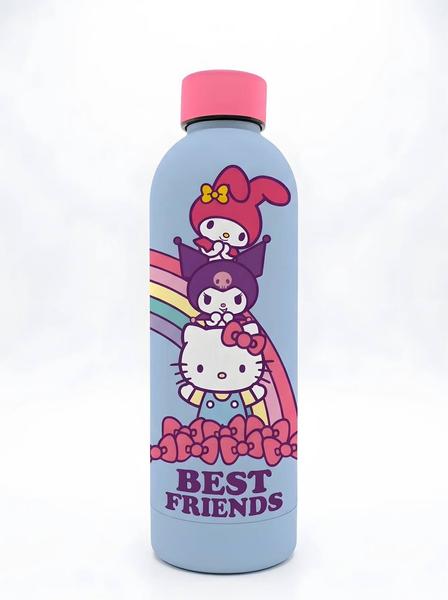 KIDS LICENSING - Gourde Fille Inox 800 Ml Hello Kitty, Kuromi Et My Melody Bleu