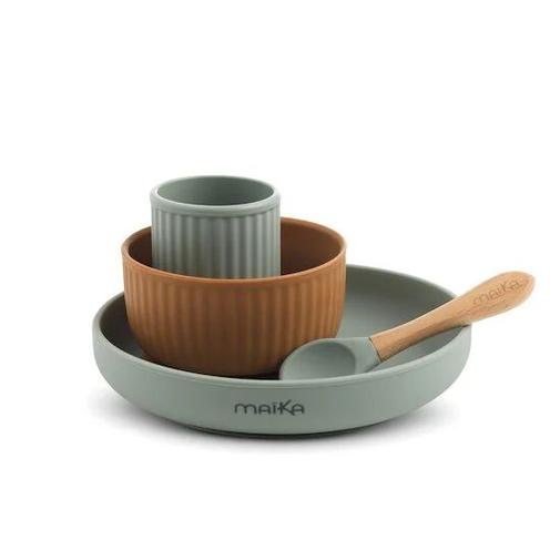 Maïka - Coffret Repas Bébé en Silicone