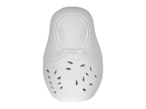 Amadeus - Lampe à poser blanche poupée Russe