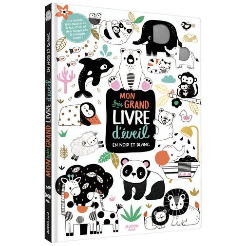 Auzou Editions - Mon très grand livre d'éveil en noir et blanc