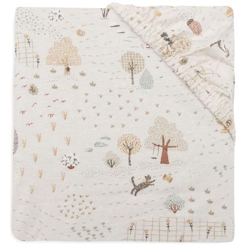 Jollein - Drap housse en jersey Tiny park (70 x 140 cm)