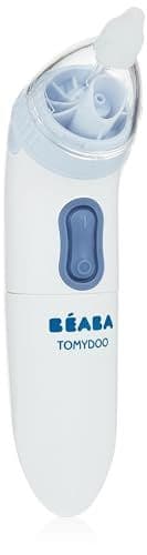 Béaba - BÉABA, Tomydoo, Mouche Bebe électrique, Nomade, évolutif, 3 embouts silicone doux, Ultra rapide et Facile à utiliser, Stérilisable, Pochette de rangement