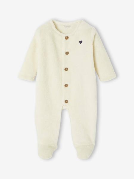 Vertbaudet - Surpyjama naissance animal ou coeur écru
