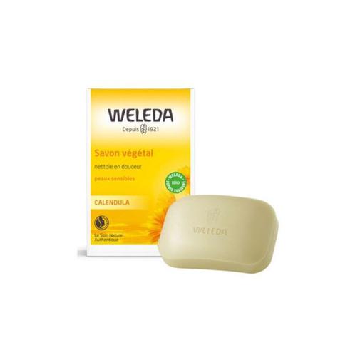 Weleda - Savon végétal au calendula 100 g - Blanc
