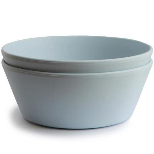 Mushie - Lot de 2 bols ronds Powder blue
