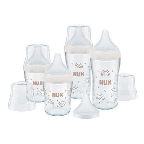 Nuk - Coffret biberons verre Perfect Match 2 x 120ml + 2 x 230ml