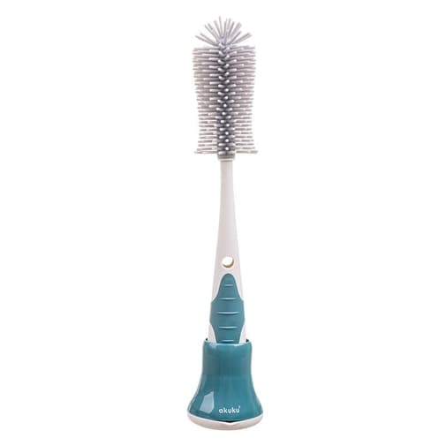 Jukki.fr - Boutique bébé - AKUKU Brosse de nettoyage pour biberon avec poils en silicone doux
