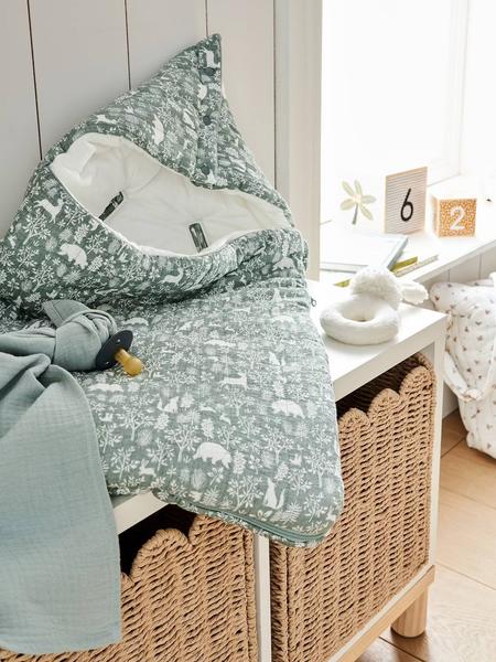 Vertbaudet - Nid d'ange enveloppant en coton dans les bois