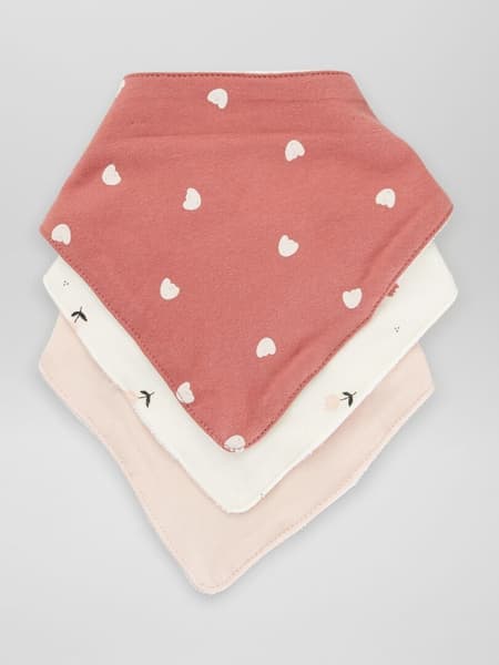 KIABI - Lot de 3 bavoirs triangle