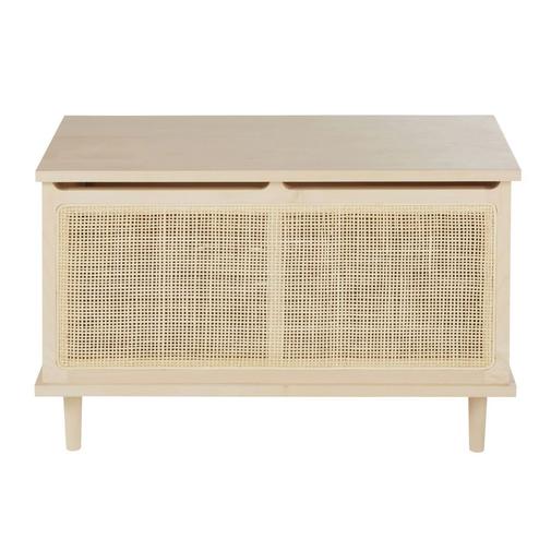 Maisons du Monde - Coffre beige finition cannage en rotin