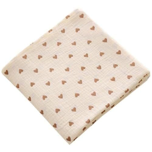 AOOPOO - AOOPOO Langes Bebe 100x100 cm, Couverture d'Emmaillotage pour Nouveau-né Bébé Garçon Fille en Coton Mousseline, Couverture Bébé Ultra Doux et Respirant, Cadeau Parfait pour Naissance Fille Garçon