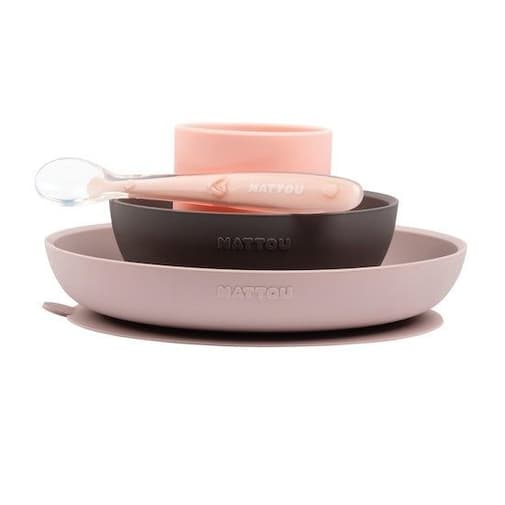 Nattou - Coffret de repas silicone 4 pièces, Nattou Nattou