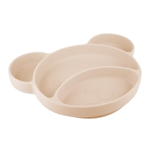 Jukki.fr - Boutique bébé - CANPOL Soucoupe tri-pliée en silicone avec ventouse - Crème