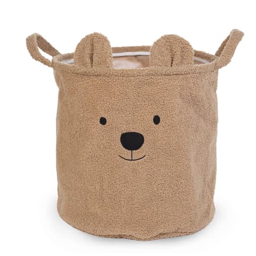 Childhome - Panier de rangement teddy - 40x40x40 cm marron - Childhome