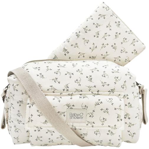 Babyshower - Sac à langer Camila Olive Bloom Canvas