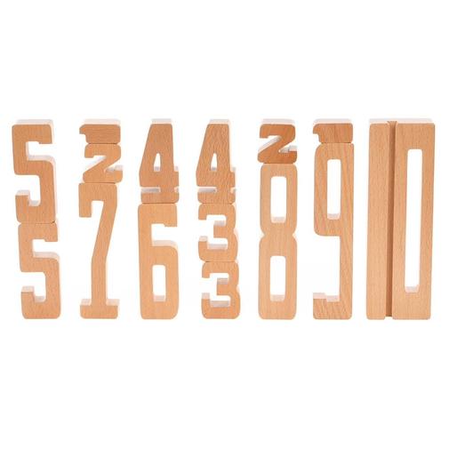 Byastrup - Chiffres En Bois Beige