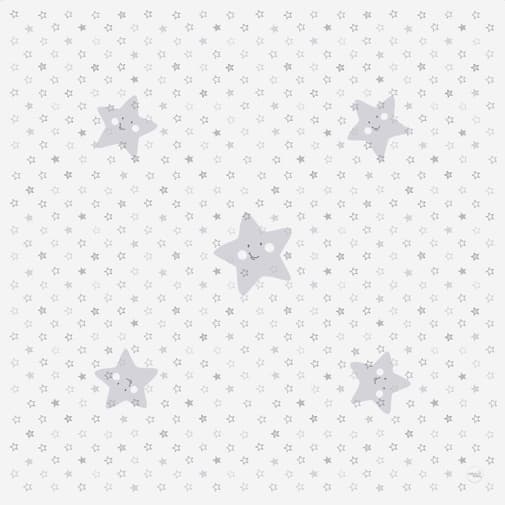 Jukki.fr - Boutique bébé - Ceba Baby „Less mess” - Matelas de protection 120x120cm -Étoiles grises