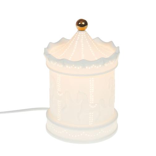 Amadeus - Lampe carrousel he en porcelaine 21 cm blanc