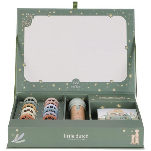 Little Dutch - Coffret lampe à histoires Safari Friends