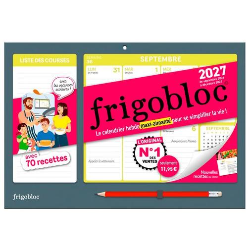 Play Bac - Frigobloc hebdomadaire 2027 version mini