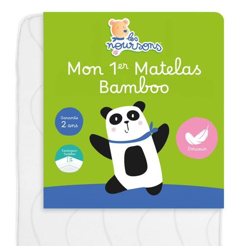 Les Noursons - Matelas Bébé Bamboo Blanc