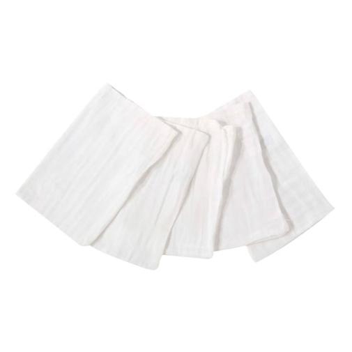 Trois Kilos Sept - Gant De Toilette Mousseline De Coton Blanc