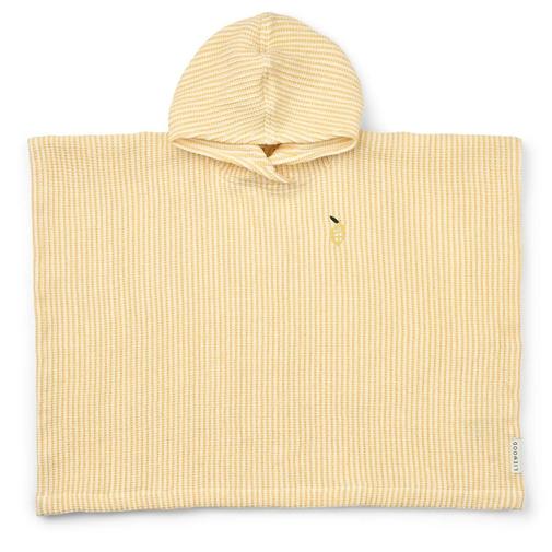Liewood - Poncho broderie PACO - Lemon yellow / creme de la creme