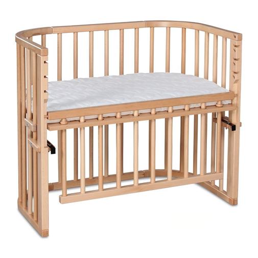 BABYBAY - Grand lit berceau cododo en bois naturel avec matelas - maxi comfort +