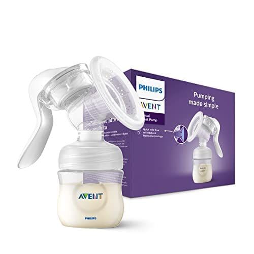 Philips - Philips Avent Tire-lait manuel sans BPA, portable et léger, coussin en silicone souple adaptatif de taille unique (Modèle SCF430/01)