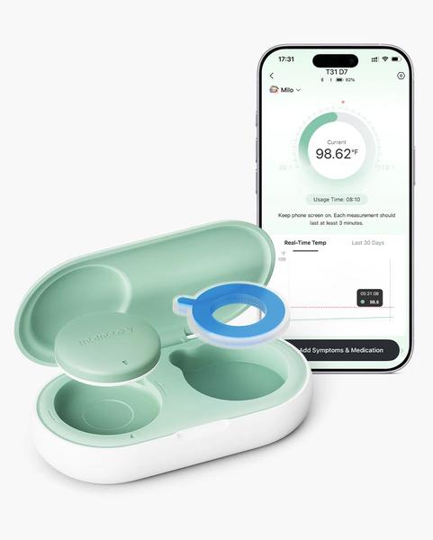 Momcozy - Thermomètre Bébé Intelligent Momcozy – Précision de Qualité Médicale & Suivi en Temps Réel via l’Application