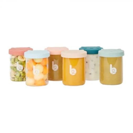 Babymoov - Lot de 6 pots de conservation en verre Isy Bowl - 6 x 250 ml