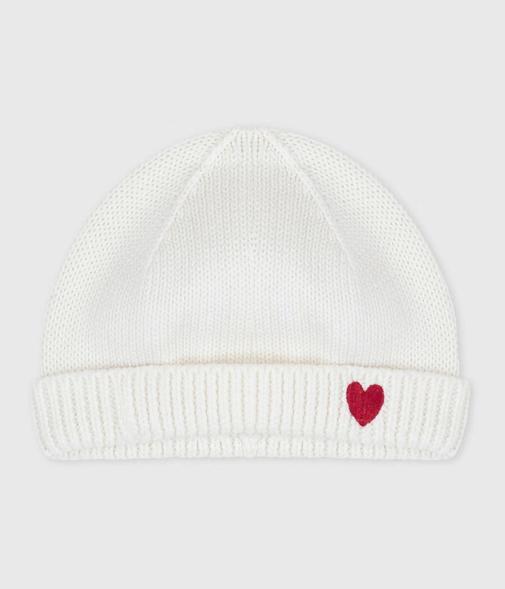 Petit Bateau - Bonnet naissance mixte en coton tricoté