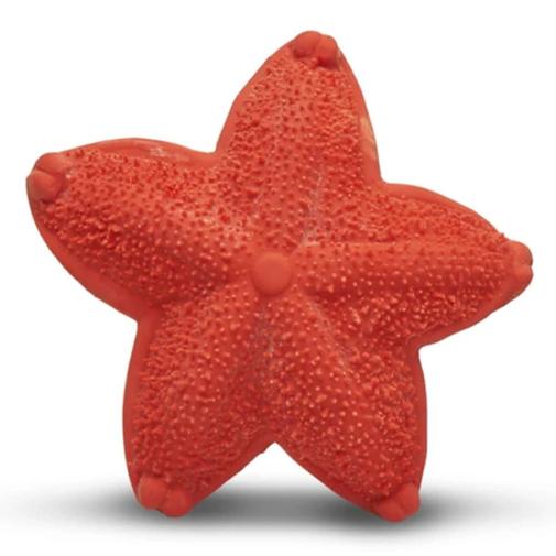 LANCO TOYS - Jouet de dentition étoile de mer en caoutchouc naturel Rouge