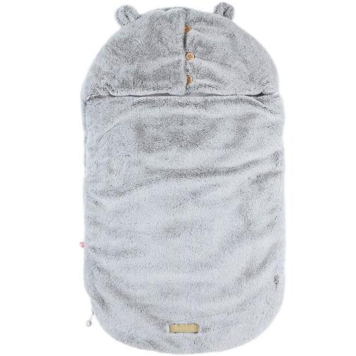 Noukie's - Nid d'ange passe sangle Sherpa Mix & Match gris clair