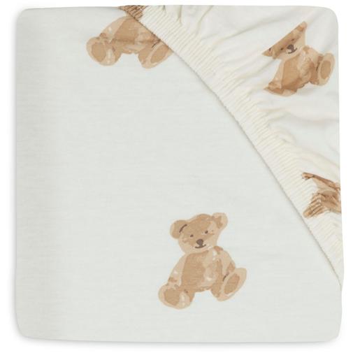 Jollein - Drap housse en jersey Teddy Bear (70 x 140 cm)