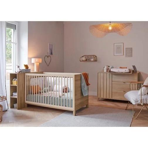 Galipette - Chambre Calypso : Lit bébé 70 x 140 cm + Commode