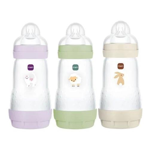 Mam - Lot de 3 Biberons Easy Start anti-colique Débit 2