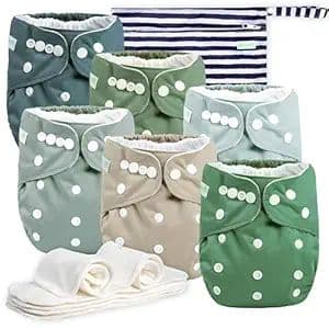 Brand        wegreeco - Cloth Diapers 6 Pack