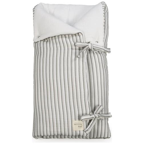 Walking Mum - Nid d'ange et couverture Botton Rayures