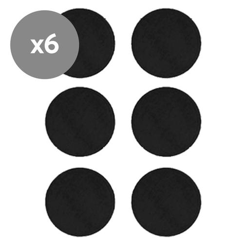Carriwell - Lot de 6 Coussins d'Allaitement en Coton Bio Noir - Taille Unique
