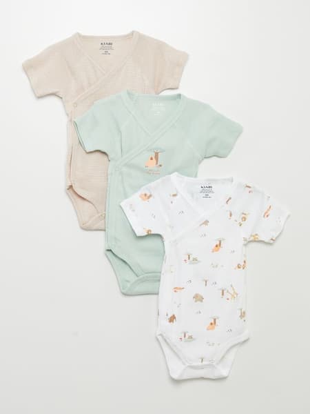 KIABI - Lot de 3 bodies fantaisie