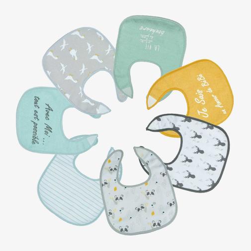 Trois Kilos Sept - Lot de 7 bavoirs