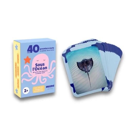 Observe Montessori - Mes 40 premiers mots: mers & océans