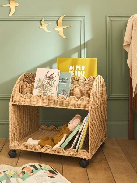 Vertbaudet - Petit rangement livre corde feston beige