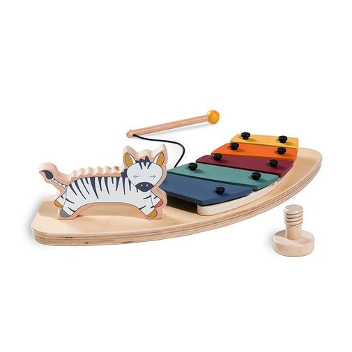 HAUCK - Xylophone Play Music en bois pour plateau de jeu Play Tray - Multicolore