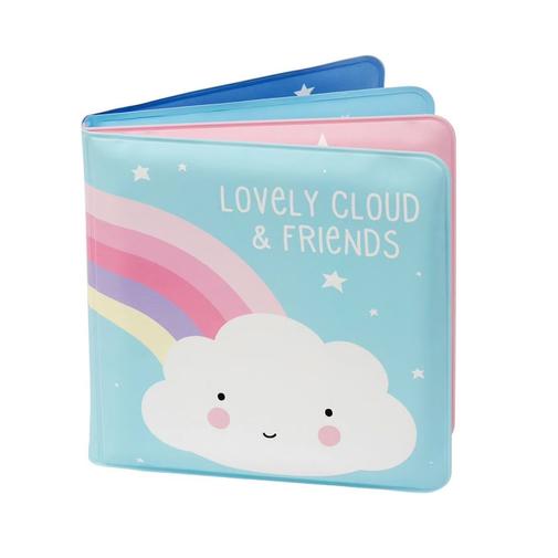 A Little Lovely Company - Livre De Bain Pour Enfant Lovely Cloud Et Ses Amis Bleu