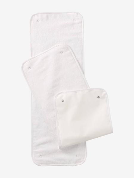 Vertbaudet - Lot de 2 serviettes de rechange pour tapis à langer nomade écru