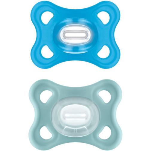 Mam - Lot de 2 sucettes Comfort en silicone Bleu (2-6 mois)
