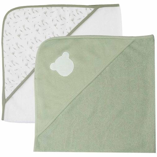 Trois Kilos Sept - Lot de 2 capes de bain Ours (70 x 70 cm)